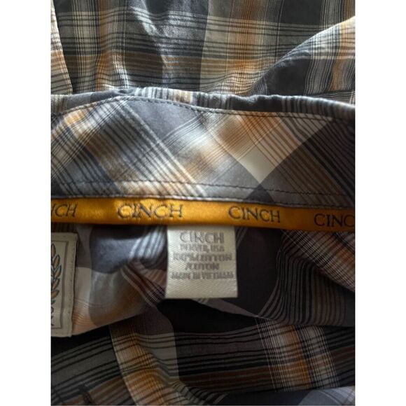 Cinch Mens Multicolor Plaid Long Sleeve Button Down Western Shirt Size XXL - Picture 8 of 16